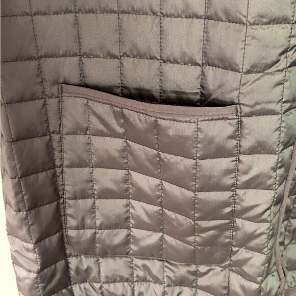 Lands' End Womens Quilted Insulated Lightweight Barn Chore Jacket, Brown Size XL - Picture 4 of 10